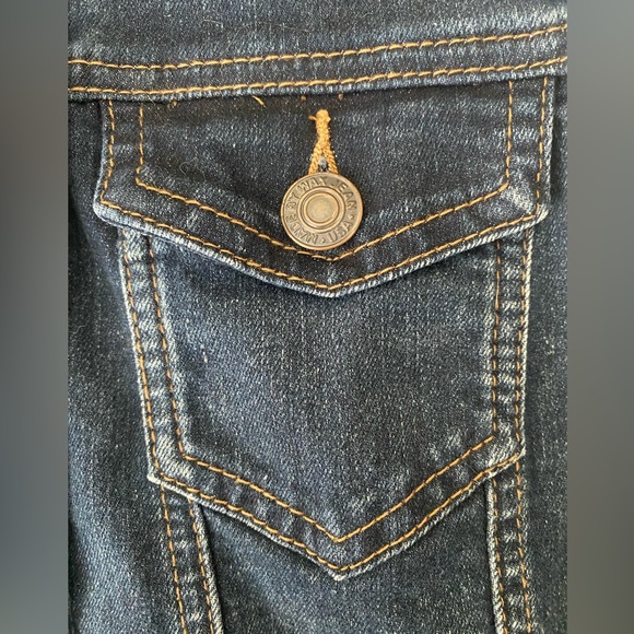 Wax Jean Denim Vest. Size Medium - Picture 4 of 7